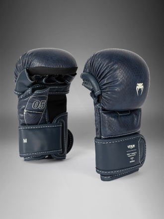Перчатки ММА Venum Impact Evo Scales Midnight Blue