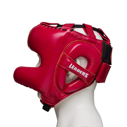 Шлем боксерский LEADERS CR с бамперной защитой RD