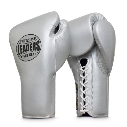 Перчатки боксерские профессиональные LEADERS PRO MFG SIL