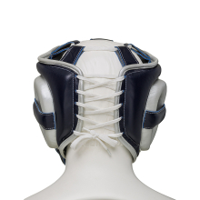 Шлем боксерский LEADERS LS ULTRA с бамперной защитой BL/SIL