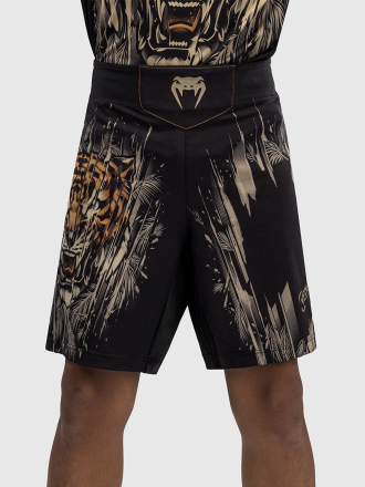 Шорты ММА детские Venum Tiger Black/Neo Orange