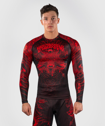 Рашгард Venum Wolf Atak Black/Red L/S