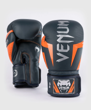 Перчатки боксерские Venum Elite Navy/Silver/Orange