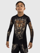 Рашгард детский Venum Tiger Black/Neo Orange L/S