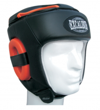 Шлем боксерский Excalibur 719 Buffalo Leather - Black/Red