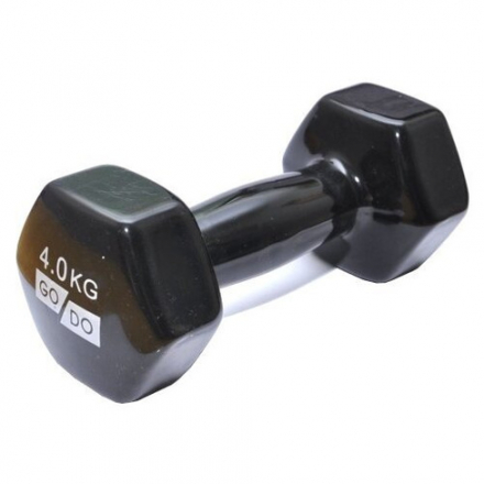 Гантель GODO черный 4КГ