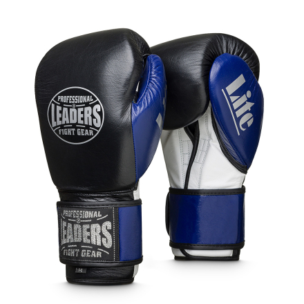 Перчатки боксерские LEADERS LiteSeries BK/BL