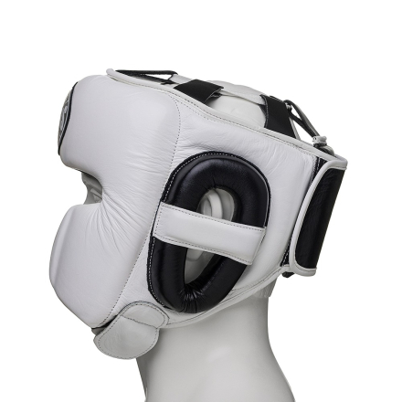 Шлем боксерский LEADERS LS MEX  VELCRO BK/WH 1/2