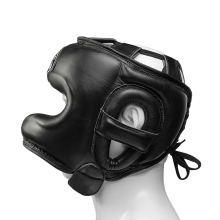 Шлем боксерский LEADERS LS с бамперной защитой BK