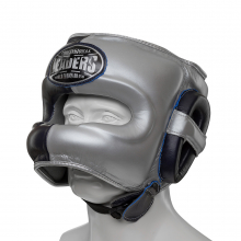 Шлем боксерский LEADERS LS ULTRA с бамперной защитой BL/SIL