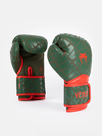 Перчатки боксерские детские Venum Contender 1.5 XT Army Green/Orange
