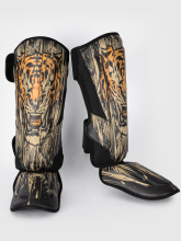 Щитки Venum Tiger Black/Neo Orange