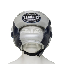 Шлем боксерский LEADERS LS ULTRA с бамперной защитой BL/SIL