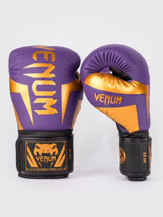 Перчатки боксерские Venum Elite Violet/Black/Copper Перчатки боксерские Venum Elite Violet/Black/Copper