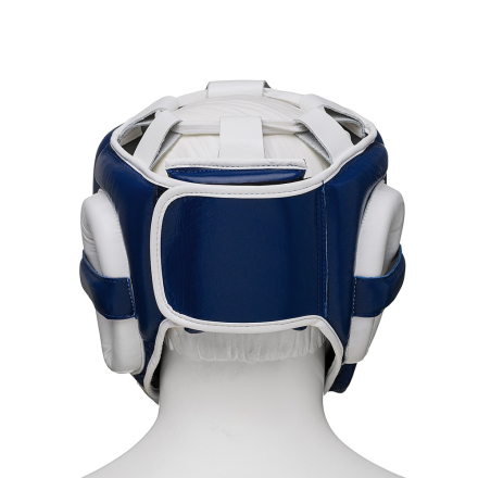 Шлем боксерский LEADERS LS MEX  VELCRO BL/WH