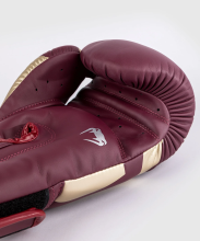 Перчатки боксерские Venum Elite Burgundy/Gold