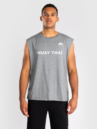 Футболка без рукавов Venum Muay Thai VT Heather Grey