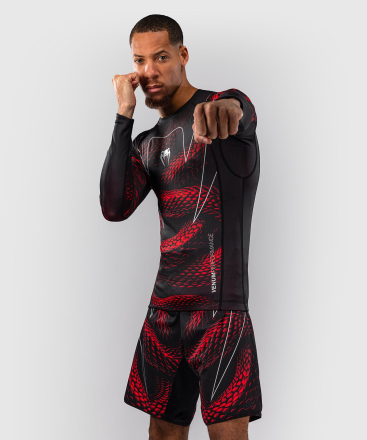 Рашгард Venum Matupa Black/Red/Silver L/S