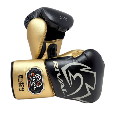 Боксерские перчатки RIVAL RS100 Professional Sparring Black/Gold