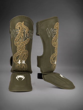 Щитки Venum Serpenti Kaki/Bronze/Ivory
