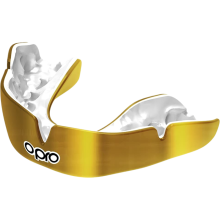 Боксерская капа OPRO instant Custom-Fit Gold/White