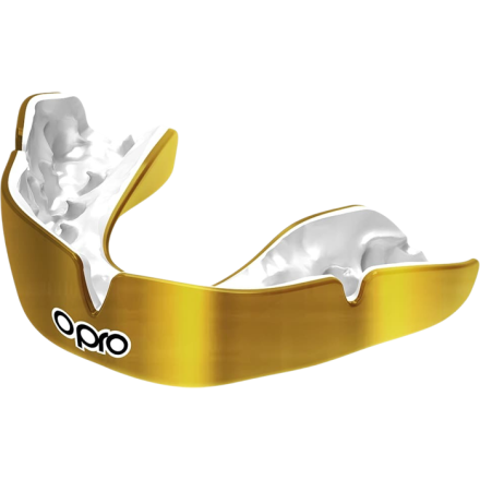 Боксерская капа OPRO instant Custom-Fit Gold/White