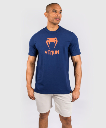 Футболка Venum Classic Navy Blue/Orange
