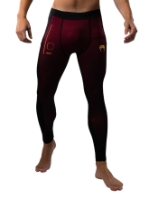 Тайтсы Venum Tactical XT Black/Burgundy/Gold