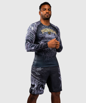 Рашгард Venum Wolf Atak Black/Grey L/S