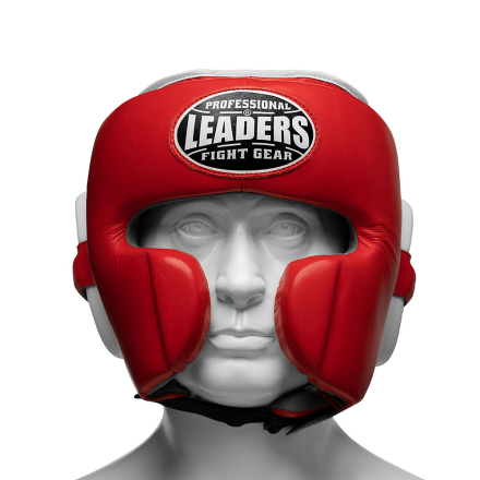Шлем боксерский LEADERS LS MEX RD/WH