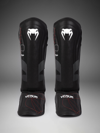 Щитки Venum Tactical XT Black/Fire Red