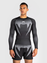 Рашгард Venum No Gi Black/Silver Grey L/S