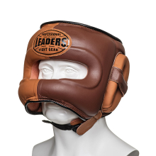 Шлем боксерский LEADERS LS с бамперной защитой HARITAGE BR/BG 1/2