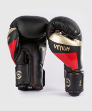 Перчатки боксерские Venum Elite Black/Gold/Red