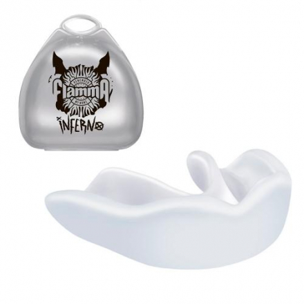 Капа боксерская FLAMMA INFERNO mint с футляром