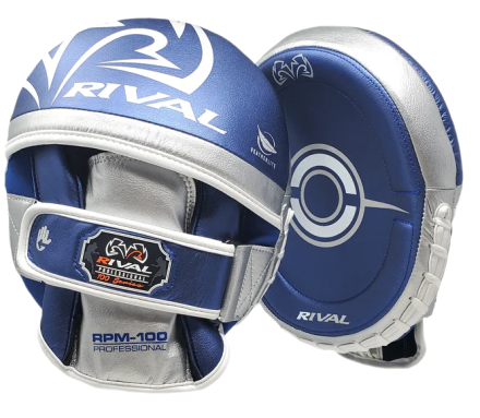 Боксерские лапы RIVAL RPM100 Blue/Silver