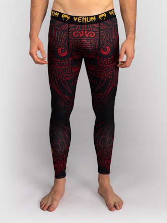 Тайтсы Venum Quetzal Fury Black/Fury Red/Tangerine