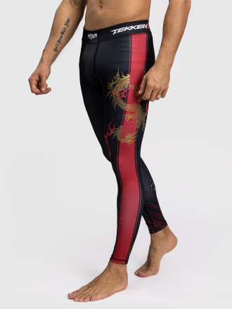 Тайтсы Venum x Tekken Marshall Black/Gold/Red