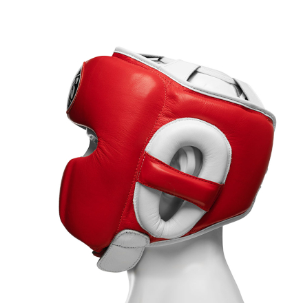 Шлем боксерский LEADERS LS MEX RD/WH