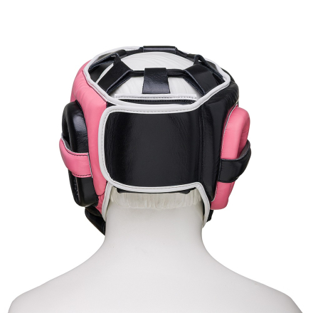 Шлем боксерский LEADERS LS MEX WAVE VELCRO BK/PNK 1/2