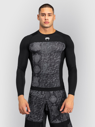 Рашгард Venum G-Fit Scales Black/Charcoal Grey L/S