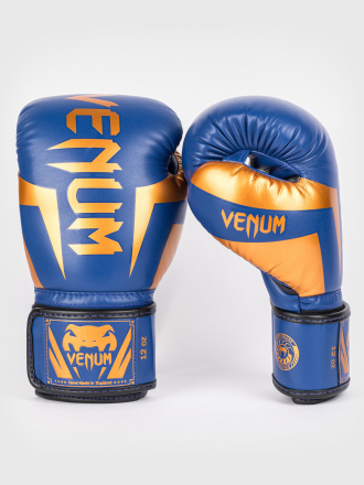 Перчатки боксерские Venum Elite Blue/Black/Cooper