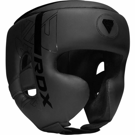 Шлем боксерский RDX F6 KARA с защитой щёк, черный