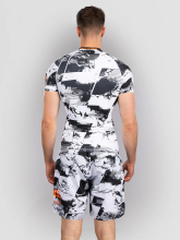 Рашгард Venum UFC Zenith Fight Week Black/White/Orange S/S