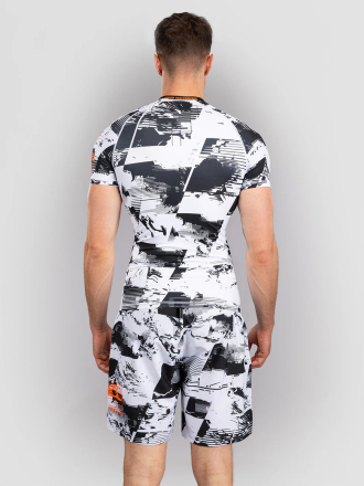 Рашгард Venum UFC Zenith Fight Week Black/White/Orange S/S