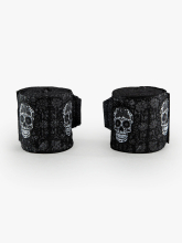 Бинты боксерские Venum Santa Muerte Black/White 4m