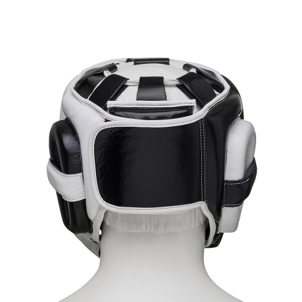 Шлем боксерский LEADERS LS MEX  VELCRO BK/WH 1/2