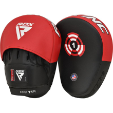 Лапы боксерские RDX T1 изогнутые, RED
