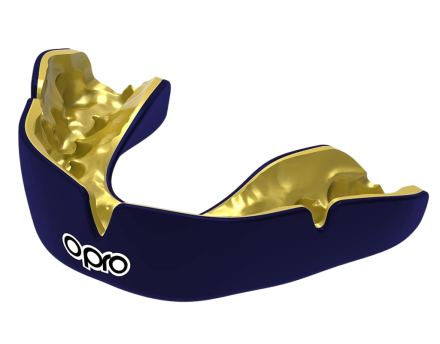 Боксерская капа OPRO instant Custom-Fit Dark Blue/Gold