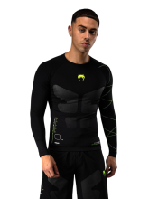 Рашгард Venum Training Camp 4.0 Black/Neon Green L/S